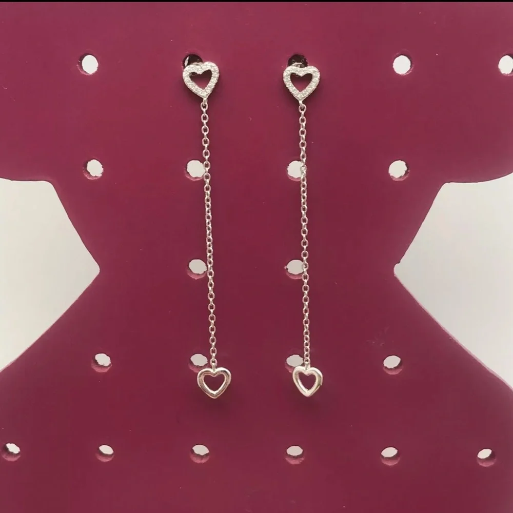 Long Classiques heart earrings in sterling silver Tous